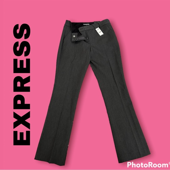 Express Pants - 🎀NWT🎀 Express Columnist Pants Grey Barely Boot Size 2 Womens Work Clothing